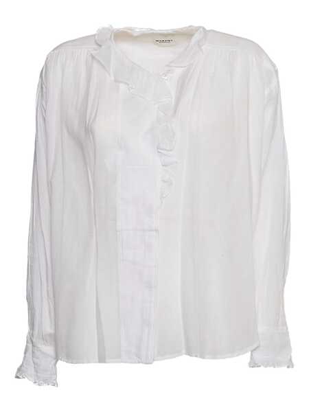 Topuri Isabel Marant Isabel Marant toile Pamias Top WHITE Femei (BM 18735972) 1