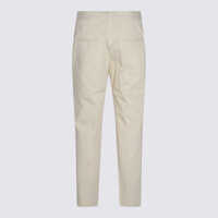 Pantaloni casual Jil Sander Dama - Pantaloni casual Jil Sander Jil Sander White Beige Cotton Pants WHITE Femei (BM 18736008) - B-mall.ro