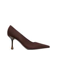 Pantofi cu toc 'Ixia' Brown Pumps With High Sculpted Heel In Suede Woman Femei