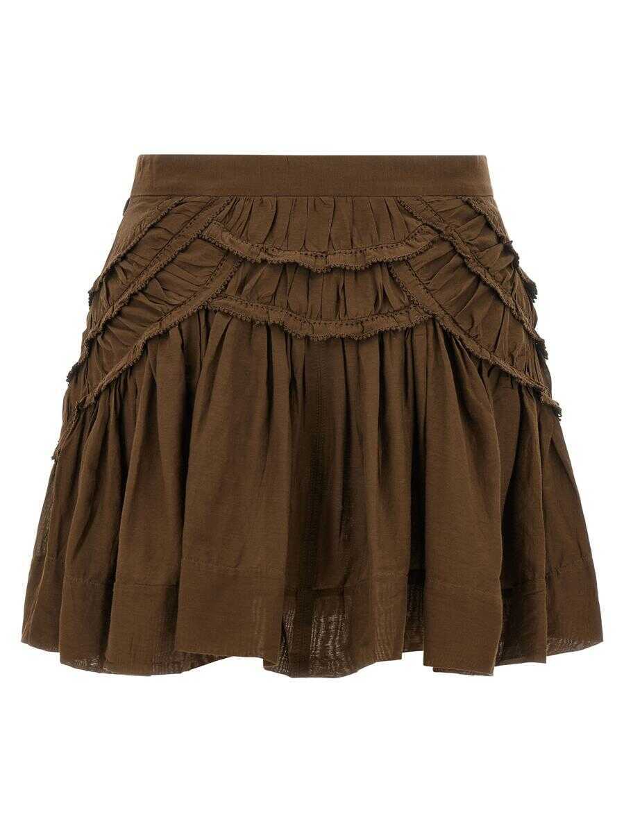 Fuste Isabel Marant Isabel Marant toile Ceola Skirt GREEN Femei (BM 18736107) 2