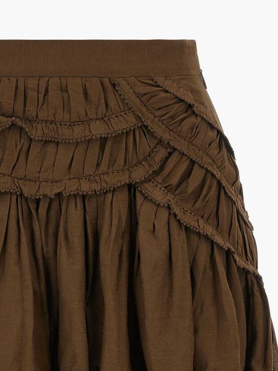 Fuste Isabel Marant Isabel Marant toile Ceola Skirt GREEN Femei (BM 18736107) 3