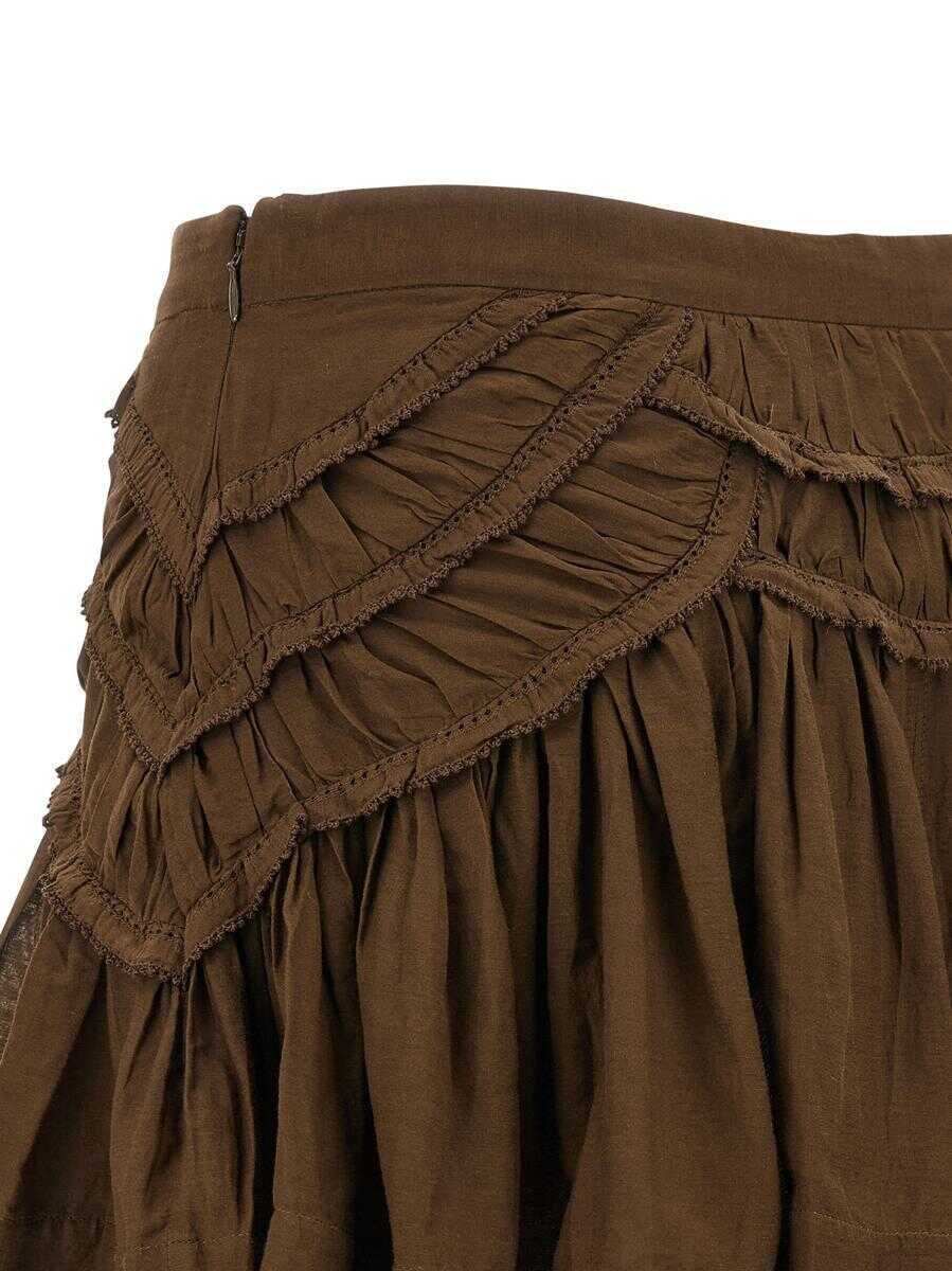 Fuste Isabel Marant Isabel Marant toile Ceola Skirt GREEN Femei (BM 18736107) 4
