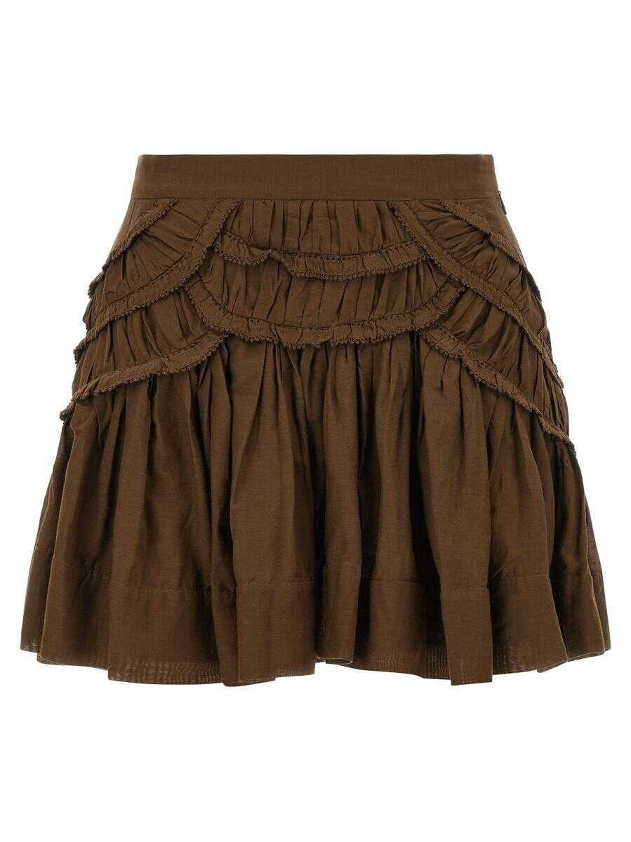 Fuste Isabel Marant Isabel Marant toile Ceola Skirt GREEN Femei (BM 18736107) 1