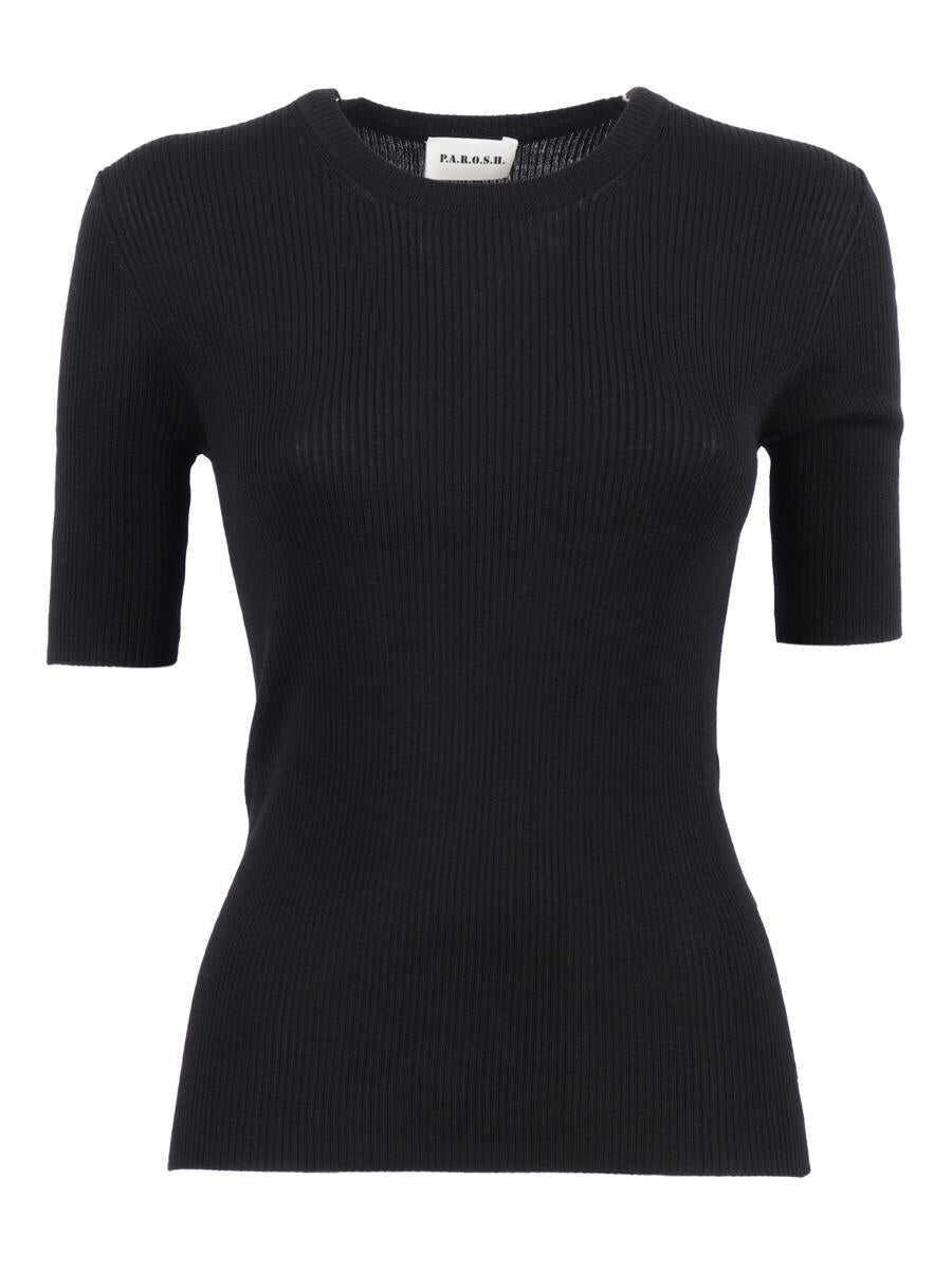 Pulovere P.A.R.O.S.H. P.A.R.O.S.H. Girocoll Black Femei (BM 18736398) 1