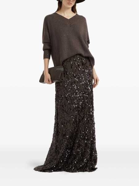 Pulovere Brunello Cucinelli Brunello Cucinelli Sweaters BROWN Femei (BM 18736575) 2