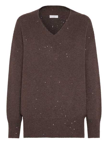 Pulovere Brunello Cucinelli Brunello Cucinelli Sweaters BROWN Femei (BM 18736575) 1