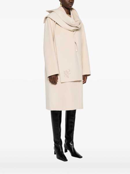 Paltoane Liu Jo Liu Jo Beige Coat With Scarf Beige Femei (BM 18736716) 3