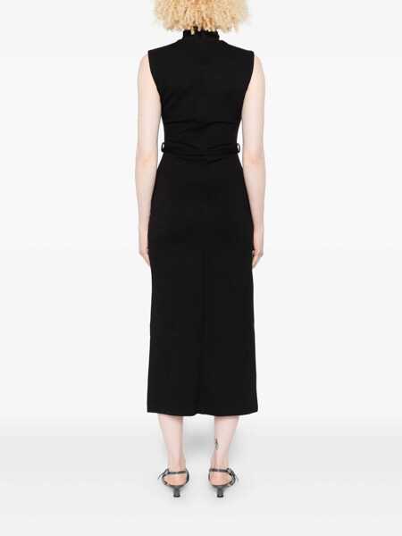 Rochii Liu Jo Liu Jo Midi Dress With Belt Black Femei (BM 18736719) 4
