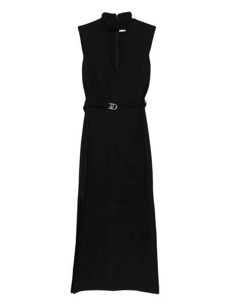 Rochii Liu Jo Liu Jo Midi Dress With Belt Black Femei (BM 18736719) 1