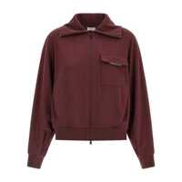 Pulovere Brunello Cucinelli 'Shiny Flap Detail' Sweatshirt Femei