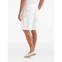 Pantaloni Brunello Cucinelli pentru Barbati - Pantaloni Brunello Cucinelli Brunello Cucinelli Cargo Pocket Bermuda Shorts WHITE Barbati (BM 18736878) - B-mall.ro