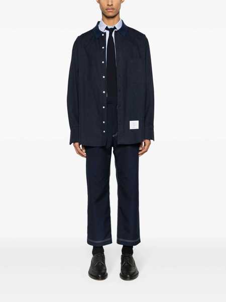 Camasi Thom Browne Thom Browne Rwb Shirt BLUE Barbati (BM 18736977) 2