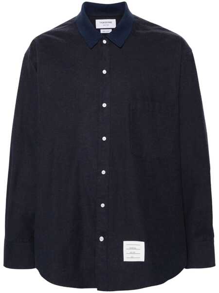 Camasi Thom Browne Thom Browne Rwb Shirt BLUE Barbati (BM 18736977) 1