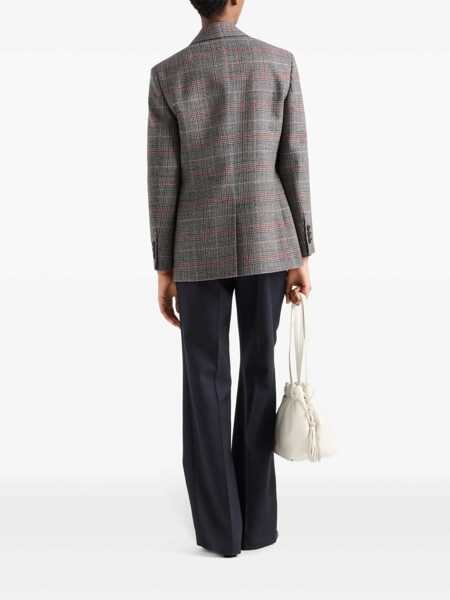 Geci Prada Prada Prince Of Wales Checked Jacket MULTICOLOR Femei (BM 18737085) 3