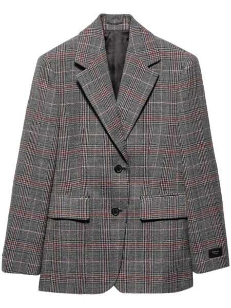 Geci Prada Prada Prince Of Wales Checked Jacket MULTICOLOR Femei (BM 18737085) 1