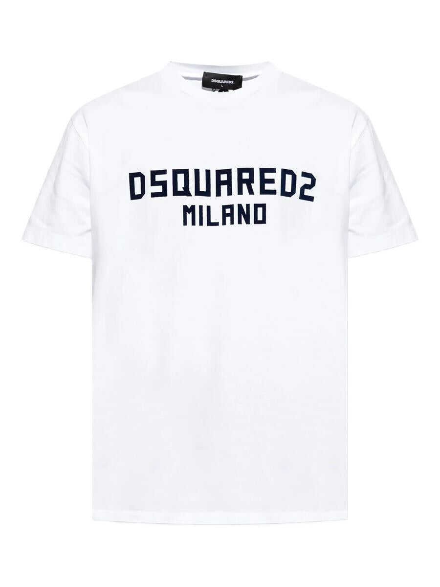 Topuri DSQUARED2 DSQUARED2 Cool Fit Tee Clothing WHITE Barbati (BM 18737424) 1