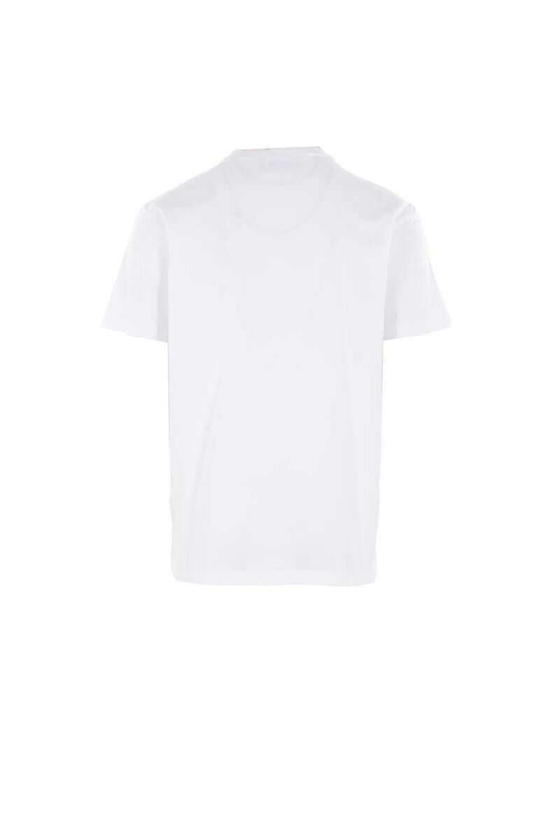 Topuri DSQUARED2 DSQUARED2 T-Shirts And Polos WHITE  DARK NAVY PRINT Barbati (BM 18737442) 2