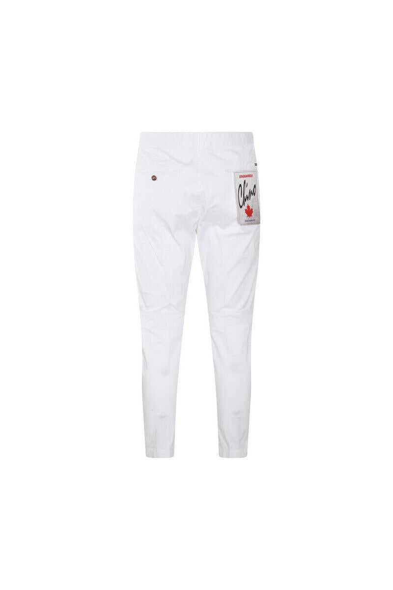 Pantaloni DSQUARED2 DSQUARED2 Trousers WHITE Barbati (BM 18737481) 2