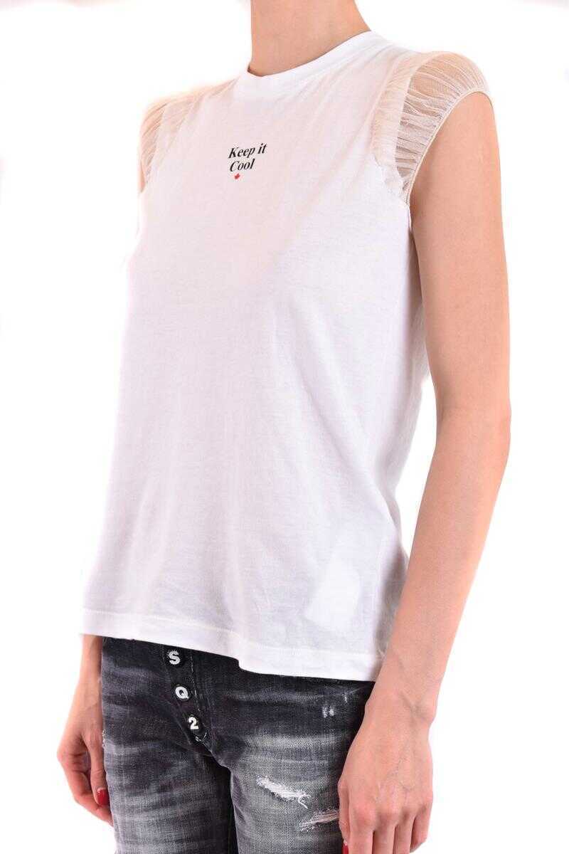 Topuri DSQUARED2 DSQUARED2 T-Shirts WHITE Femei (BM 18737502) 3