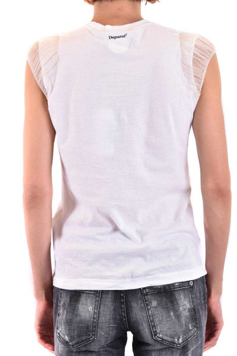 Topuri DSQUARED2 DSQUARED2 T-Shirts WHITE Femei (BM 18737502) 4