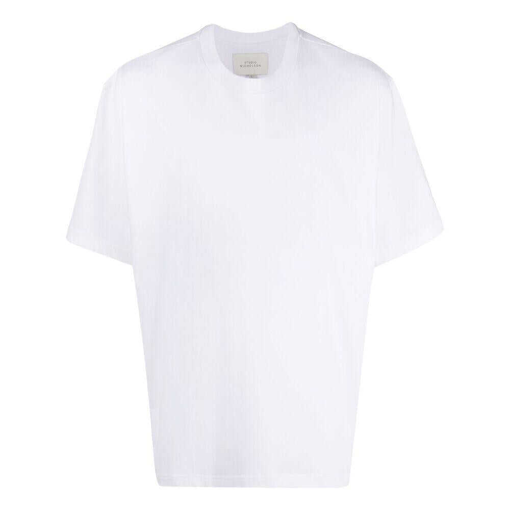 Topuri STUDIO NICHOLSON Studio Nicholson T-Shirts & Vests WHITE Barbati (BM 18737589) 1