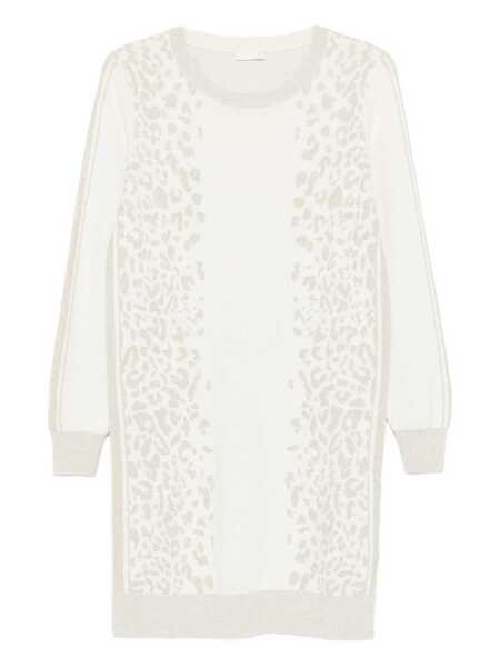 Rochii Liu Jo Liu Jo Short Dress With Animalier Print BIANCO E ORO Femei (BM 18737664) 1