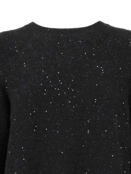 Rochii Fabiana Filippi SEQUIN KNIT DRESS Gray Femei (BM 18738324) 3