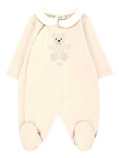 Salopete Fendi STRETCH JERSEY ONESIE SET Beige Fete (BM 18738330) 2