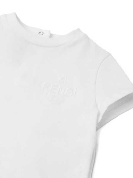 Tricouri Fendi JERSEY T-SHIRT White Fete (BM 18738342) 3