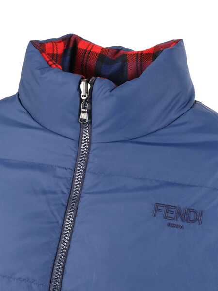 Geci de iarna Fendi RED TARTAN DOWN JACKET Red Fete (BM 18738348) 5