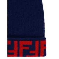 Caciuli pentru Fete - Caciuli Fendi REVERSIBLE BEANIE Blue Fete (BM 18738363) - B-mall.ro