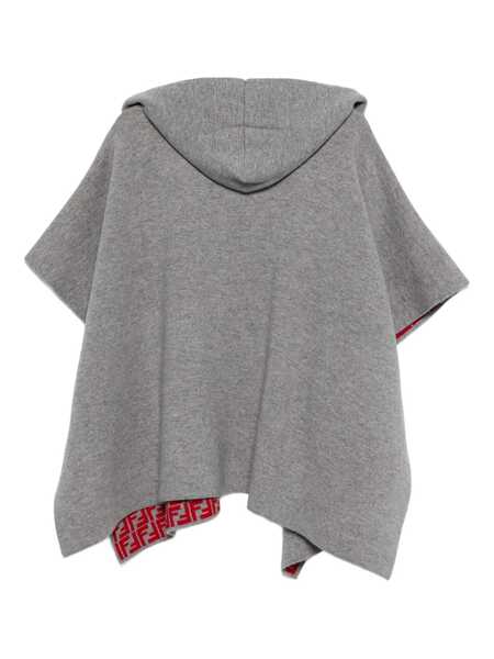 Paltoane Fendi FF REVERSIBLE CAPE Gray Fete (BM 18738369) 2