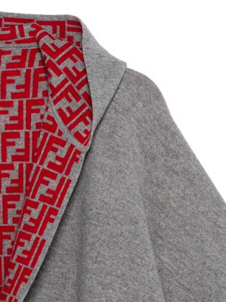 Paltoane Fendi FF REVERSIBLE CAPE Gray Fete (BM 18738369) 3