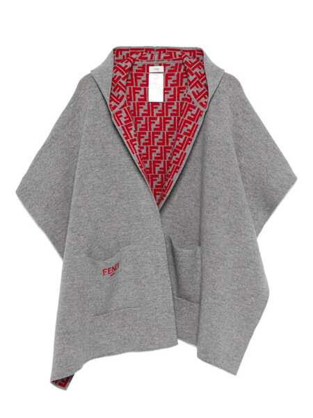 Paltoane Fendi FF REVERSIBLE CAPE Gray Fete (BM 18738369) 1