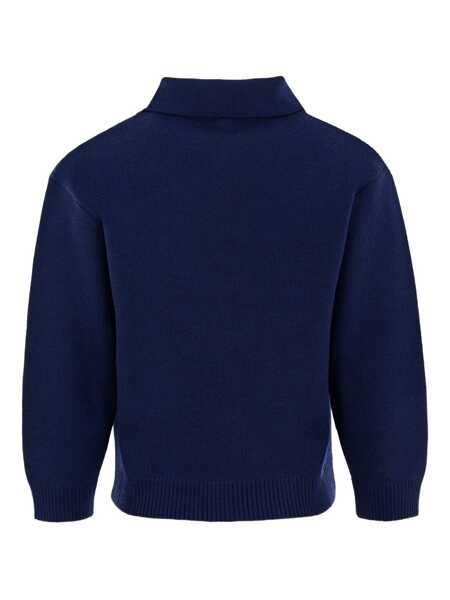 Tricouri Polo Fendi WOOL KNIT POLO Gray Baieti (BM 18738372) 2