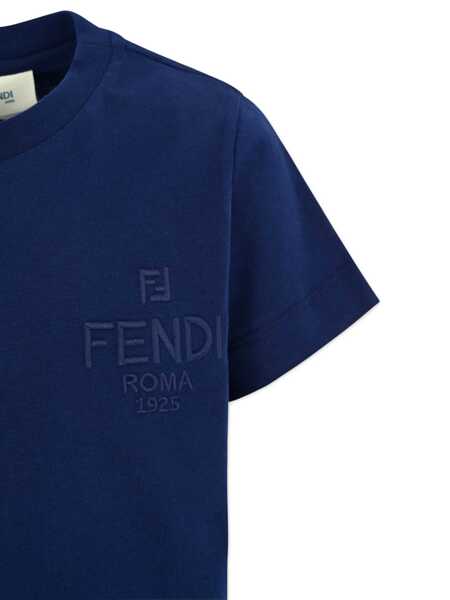 Tricouri Fendi JERSEY T-SHIRT Blue Fete (BM 18738375) 3