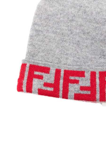 Caciuli Fendi REVERSIBLE BEANIE Gray Fete (BM 18738378) 2