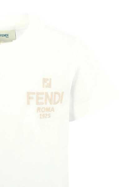 Tricouri Fendi JERSEY T-SHIRT White Fete (BM 18738384) 3