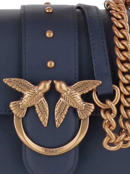 Genti tip postas Pinko Crossbody bags Blue Femei (BM 18738534) 4