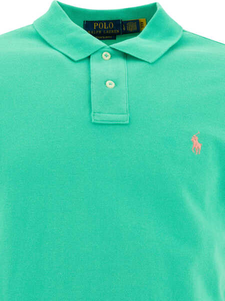 Tricouri Polo Ralph Lauren Pique polo shirt Green Barbati (BM 18738711) 3