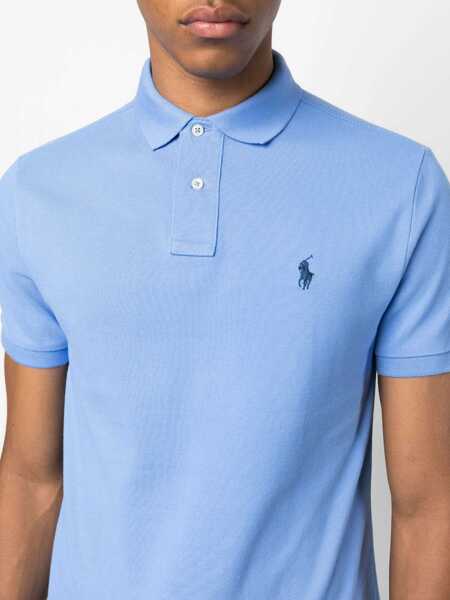 Tricouri Polo Ralph Lauren Pique polo shirt Blue Barbati (BM 18738717) 5
