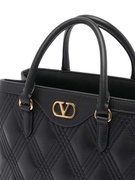 Genti de mana Valentino Garavani Quiltie 67 Handbag Black Femei (BM 18738795) 4
