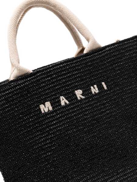 Genti de mana Marni East/West tote bag Black Femei (BM 18738969) 4