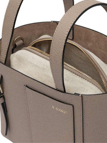 Genti de mana VALEXTRA Soft Micro bucket bag Grey Femei (BM 18739014) 5