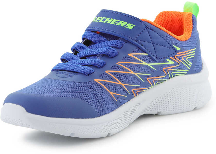 Sneakers SKECHERS MICROSPEC - TEXLOR Blue/Orange Blue Baieti (BM 18739057) 3