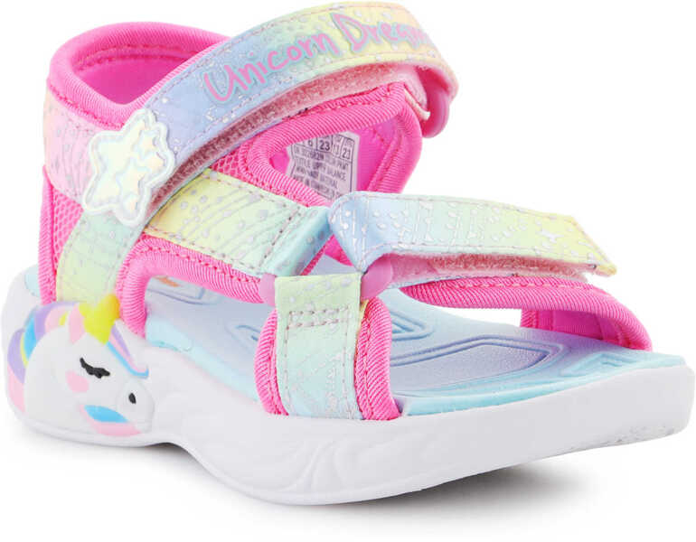 Sandale SKECHERS S-Lights Unicorn Dreams Sandal-Majestic Bliss Pink/Multi Pink Fete (BM 18739060) 1