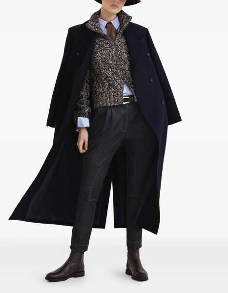 Camasi casual Brunello Cucinelli Cotton Shirt AZZURRO Femei (BM 18739099) 2