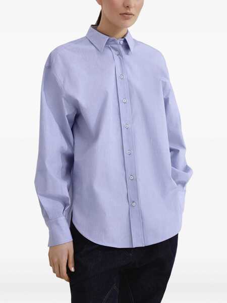 Camasi casual Brunello Cucinelli Cotton Shirt AZZURRO Femei (BM 18739099) 3