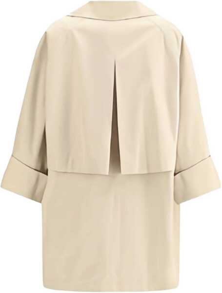 Paltoane Brunello Cucinelli Midi Trench Coat BEIGE Femei (BM 18739126) 2