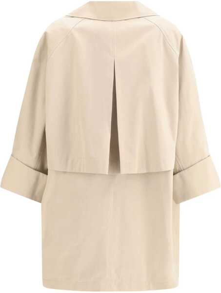 Paltoane Brunello Cucinelli Midi Trench Coat BEIGE Femei (BM 18739126) 3